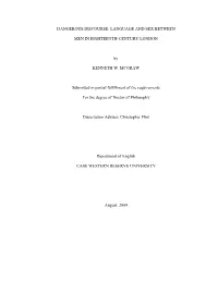 Dangerous Discourse: Language and Sex Between