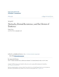 Nietzsche, Eternal Recurrence, and the Horror of Existence Philip J