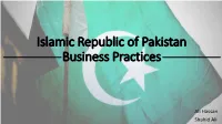 Pakistan Business Practices