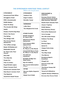 THE DYMCHURCH HERITAGE TRAIL LEAFLET Where You Can Get Yours