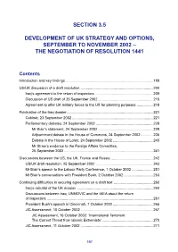 The Negotiation of Resolution 1441