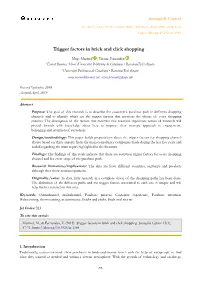 Trigger Factors in Brick and Click Shopping
