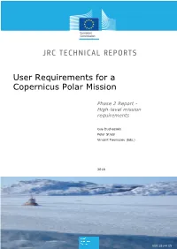 User Requirements for a Copernicus Polar Mission