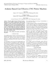 Arduino Based CNC Machine