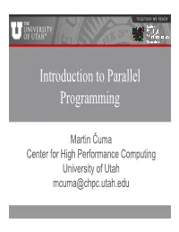 Introduction to Parallel Programming