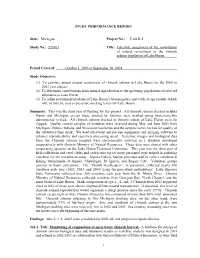 Michigan Study No.: 230703 Project No.: F-80-R-5 Title