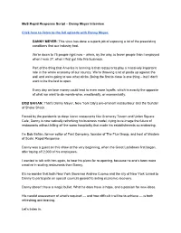 Mos Rapid Response Script – Danny Meyer Interview Click Here to Listen