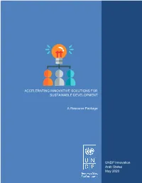 Accelerating Innovative Solutions for Sustainable Development