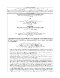 Draft Letter of Offer This Document Is Important and Requires Your Immediate Attention