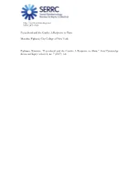 Feyerabend and the Cranks: a Response to Shaw Massimo