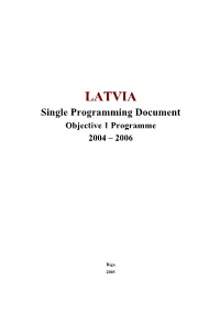 Latvia Objective 1 Programme 2004-2006