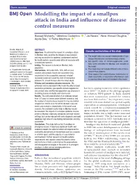 Modelling the Impact of a Smallpox Attack in India and Influence of Disease Control Measures