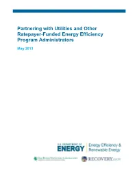 Partnering with Utilities and Other Program Administrators