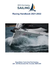 Racing Handbook 2021-2022