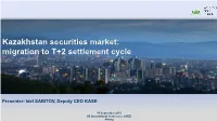 Short Selling – Allowed (100% of Securities for Sell Orders and Repo Open Orders) • Securities Lending – Repo with Netting