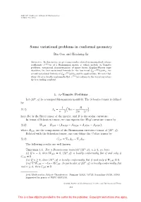 Some Variational Problems in Conformal Geometry