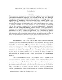 The Commons As a Neglected Factor of Information Policy