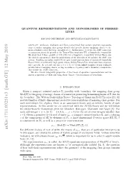 Quantum Representations and Monodromies of Fibered Links