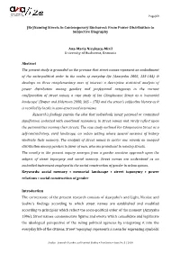 (Re)Naming Streets in Contemporary Bucharest: from Power Distribution to Subjective Biography