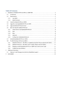 Table of Contents 1 Installation of Bubbleupnpserver QPKG on QNAP NAS