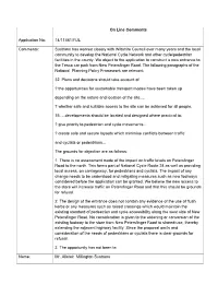 14/11461/FUL Comments: Sustrans Has Worked