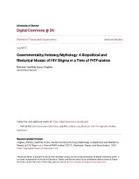 A Biopolitical and Rhetorical Mosaic of HIV Stigma in a Time of Prep-Aration