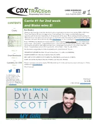 Carrie #1 for 2Nd Week and Blake Wins 2!