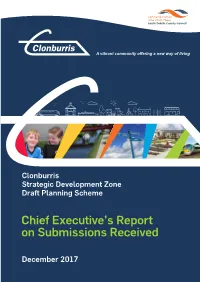 Chief Executive's Report on Submissions Received