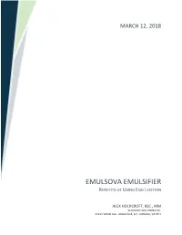 Emulsova Emulsifier Benefits of Using Egg Lecithin