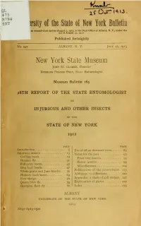 Report of the State Entomologist on Injurious and Other Insects of The