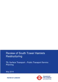 Review of South Tower Hamlets Restructuring