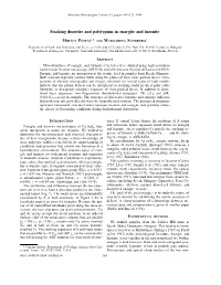 Stacking Disorder and Polytypism in Enargite and Luzonite