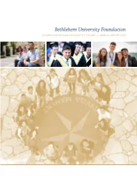 ANNUAL REPORT 2019 Bethlehem University Foundation