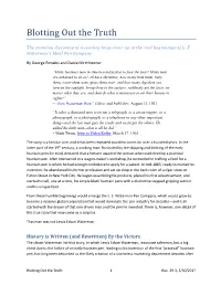 Blotting out the Truth