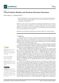 Chiral Soliton Models and Nucleon Structure Functions