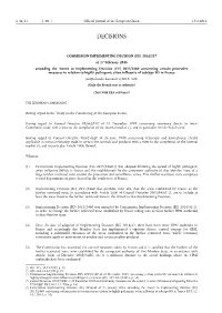 Commission Implementing Decision (Eu)