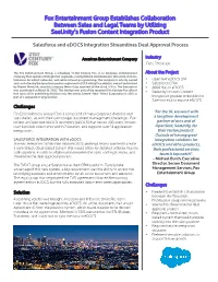 Fox Entertainment Group Establishes Collaboration Between Sales and Legal Teams by Utilizing Seeunity’S Fusion Content Integration Product
