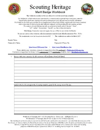 Scouting Heritage Merit Badge Workbook This Workbook Can Help You but You Still Need to Read the Merit Badge Pamphlet