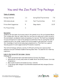 You and the Zoo Field Trip Package