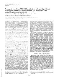 A Coupled Complex of T4 DNA Replication Helicase (Gp41)