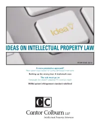 Cantor Colburn Year End 2012 Newsletter
