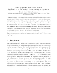 Multi-Objective Branch-And-Bound. Application To
