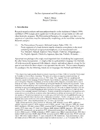 On Zero Agreement and Polysynthesis* Mark C. Baker Rutgers University