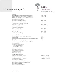 S. Joshua Szabo, M.D