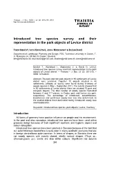 THAISZIA Introduced Tree Species Survey and Their Representation In