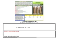CALIBERS, CODES and NAMES Catalogue of Cartridges for Rifled