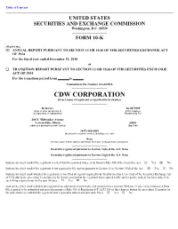 CDW CORPORATION (Exact Name of Registrant As Specified in Its Charter)
