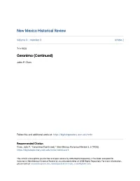 Geronimo (Continued)