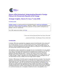 Understanding Rwanda's Foreign Policy in the Democratic Republic