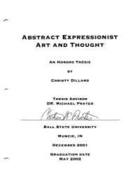 ABSTRACT EXPRESSIONIST AR-R1 and THOUGH-R1